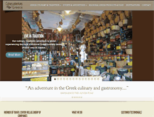 Tablet Screenshot of culinaryadventuresgreece.com
